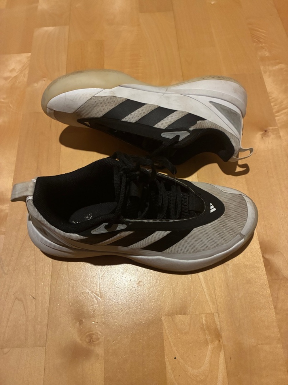 adidas Black & Gray Performance Sneakers youth 7